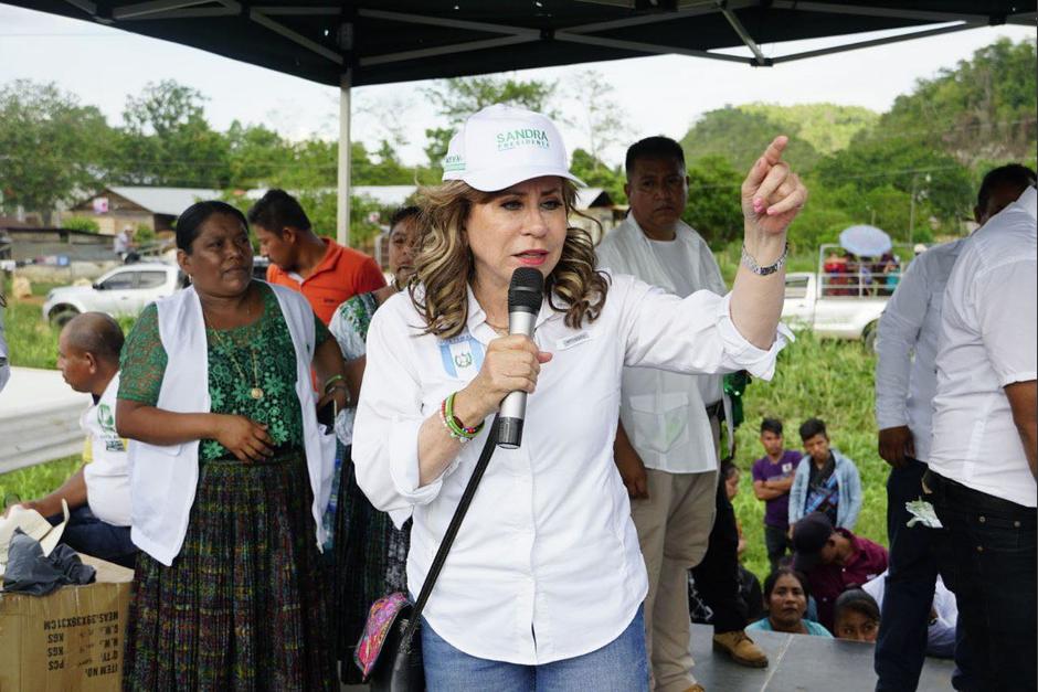 La candidata presidencial, Sandra Torres, aseguró que no confían en el sistema de transmisión de resultados electorales de las Juntas de distrito central y departamental de Guatemala. (Foto: Partido UNE)