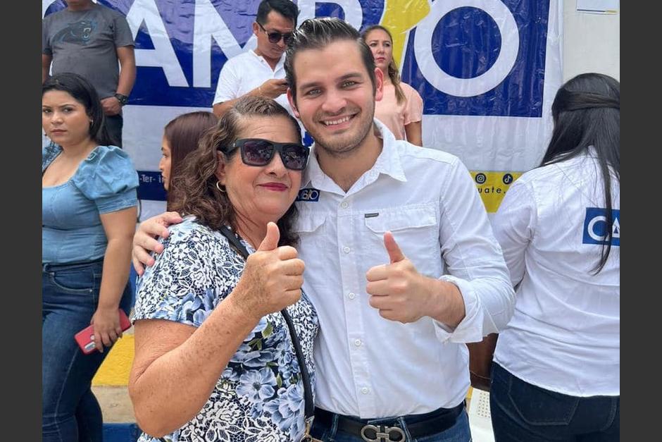 Jorge Baldizón, hijo de Manuel Baldizón, habló de los resultados electorales. (Foto: Partido Cambio)