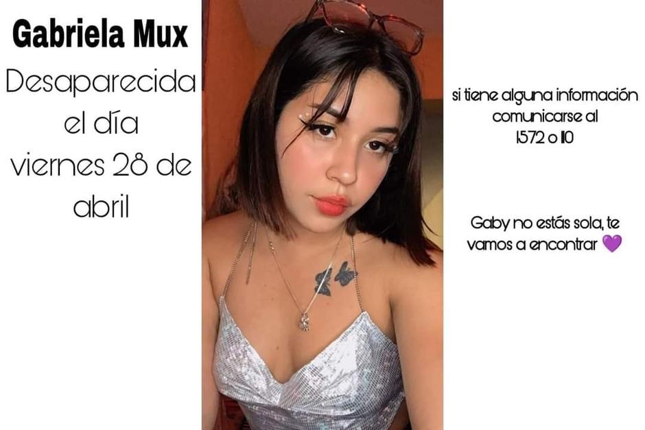 Anuncian que realizarán manifestación por la desaparición de Nayeli Gabriela Mux Mestaller de 21 años. (Foto: redes sociales)