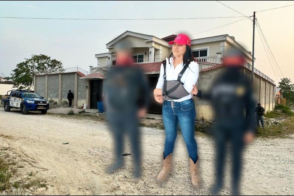 Las autoridades detuvieron en Petén a una mujer de 25 años conocida como La Patrona. (Foto: Mingob)&nbsp;
