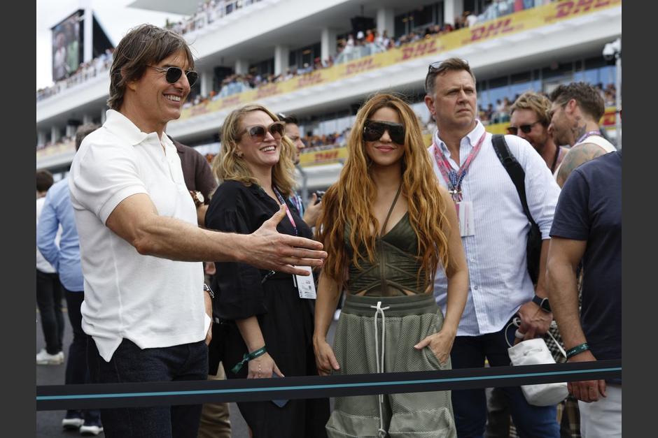 Shakira y Tom Cruise aparecieron juntos en el Grand Prix de Miami de la Fórmula 1. (Foto: Elle)
