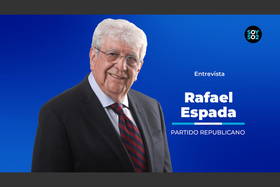 Rafael Espada, candidato presidencial del partido Republicano. (Foto: Wilder López/Soy502)