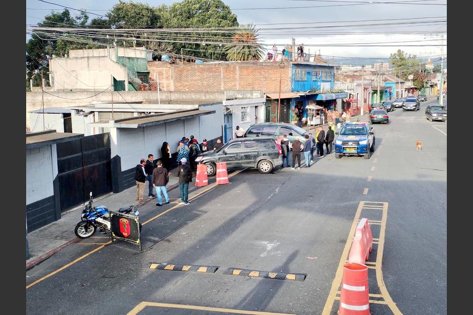 El ataque armado se produjo a pocos metros del ingreso a la cárcel de Matamoros. (Foto: Bomberos Municipales)