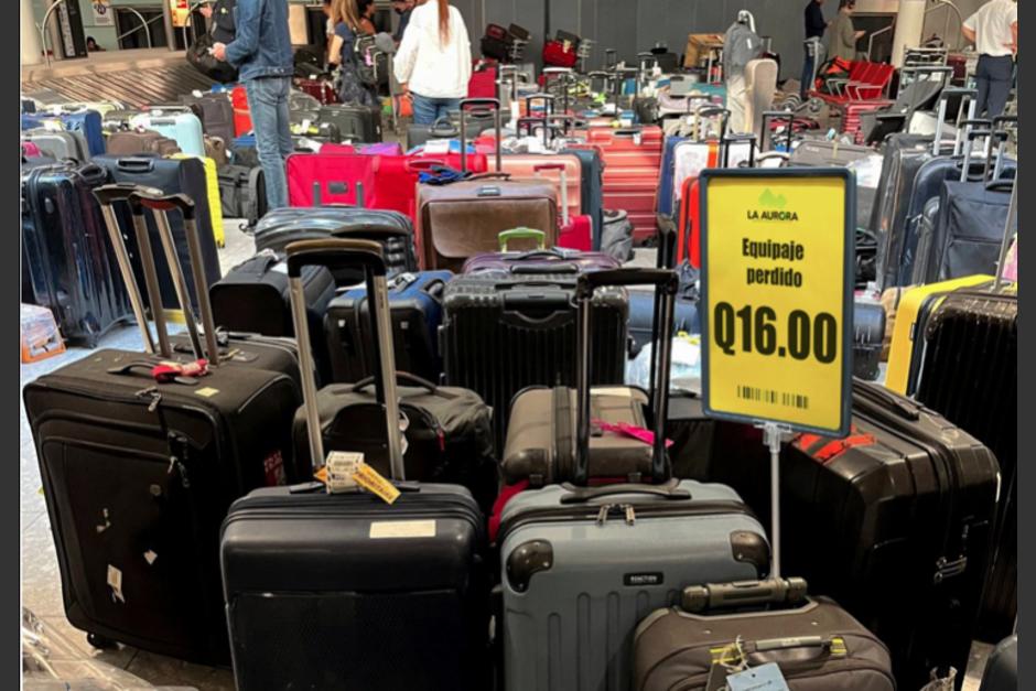 Las autoridades aclararon que el equipaje no es vende. (Foto: Redes Sociales)