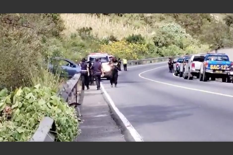 Surgen detalles del tiroteo en la ruta a Antigua Guatemala. (Foto: captura de pantalla)