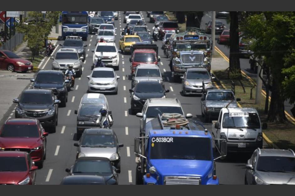 La movilidad vehicular se verá afectada en la ciudad capital. (Foto: archivo/Soy502)