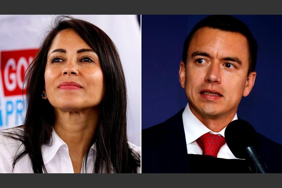 &nbsp;Los candidatos a la presidencia de Ecuador, Luisa González y&nbsp;&nbsp;Daniel Noboa.&nbsp;(Foto: Radio La Primerisima)