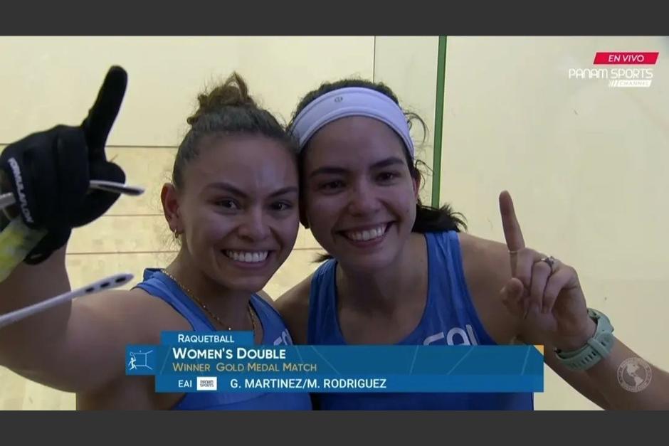 Gabriela Martinez y MarÃ­a Renee Rodriguez consiguieron la primera medalla de oro en los Panamericanos 2023. (Foto: Panam Sports)