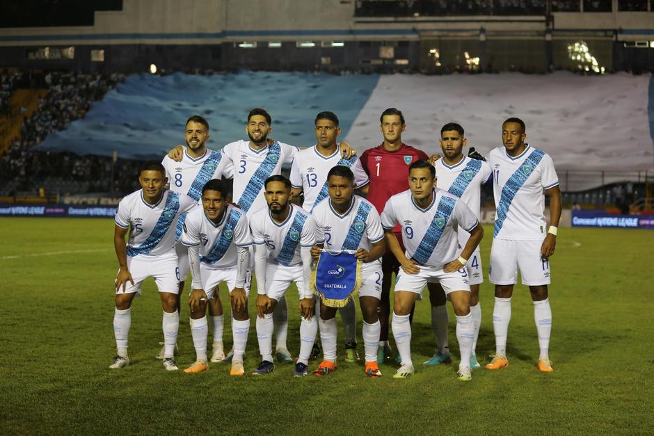 El once titular de Guatemala ante El Salvador. (Foto: Fedefut)