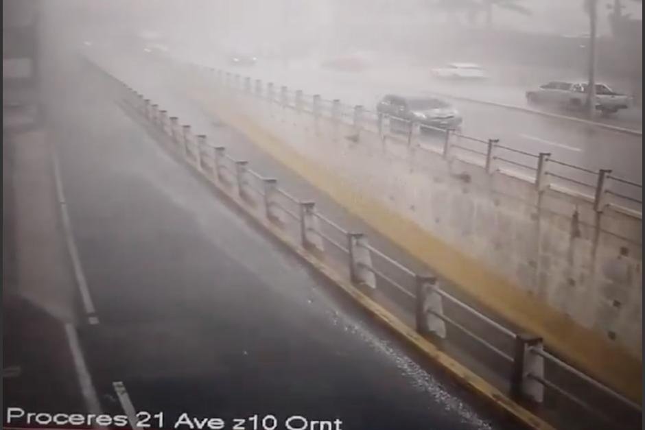 Emetra reportó fuertes lluvias en algunas zonas de la Ciudad de Guatemala. (Foto: Amílcar Montejo)