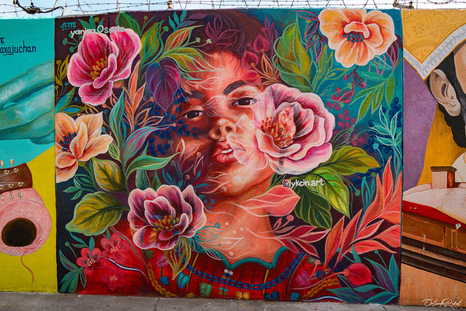 Una serie de nuevos murales causan sensación en Sumpango. (Foto: Oscar Rukal)