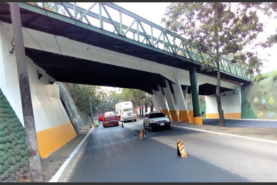 El puente&nbsp;Adolfo Mijangos López, conocido como "puente Bran", en zona 3, será demolido. (Foto: Muni Guate)