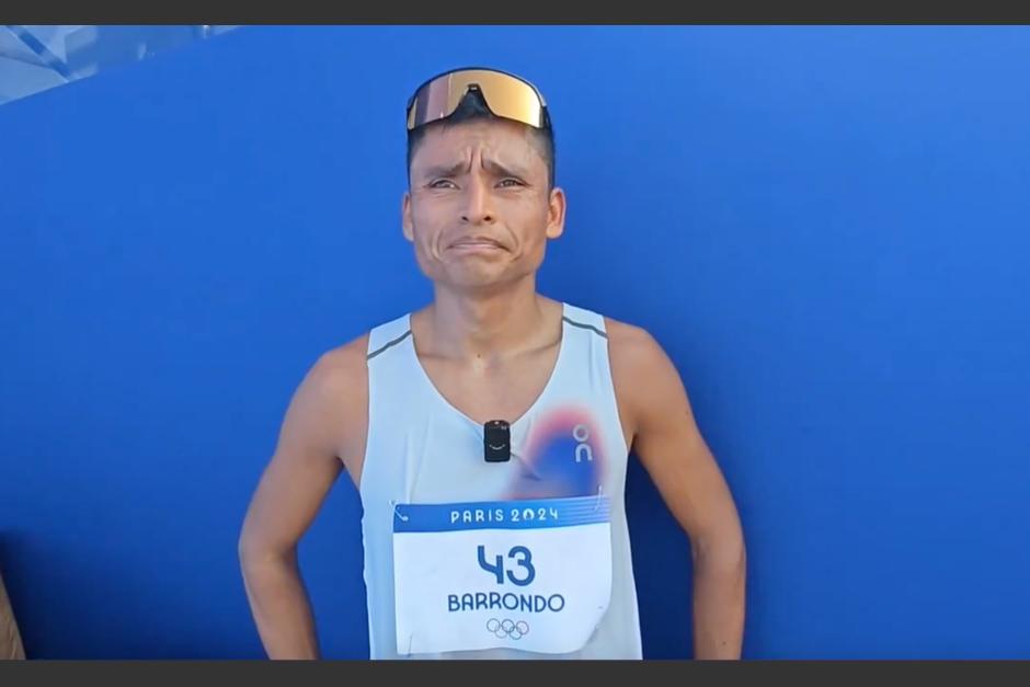 Erick Barrondo reaccionó tras quedar fuera de los Juegos Olímpicos de París 2024. (Foto: COG)&nbsp;