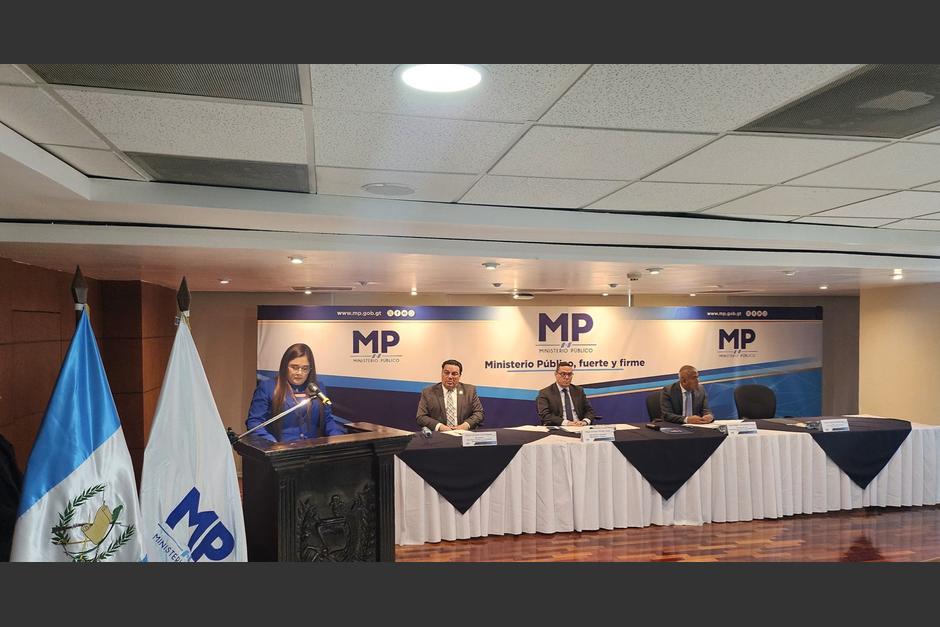 El MP ofreció una conferencia de prensa en la que anunció nuevas acciones contra funcionarios de Gobierno y del TSE. (Foto: Captura de video)