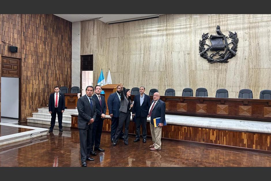 Los presidentes de las comisiones de postulación visitaron la sala de vista de la Corte Suprema de Justicia.&nbsp;