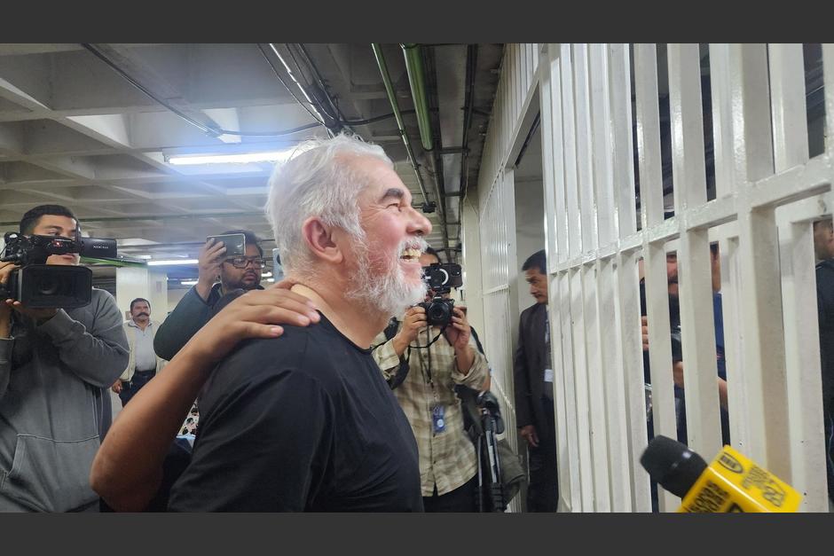 El expresidente Luis Rabbé en la torre de tribunales. (Foto: Dulce Rivera/Soy502)