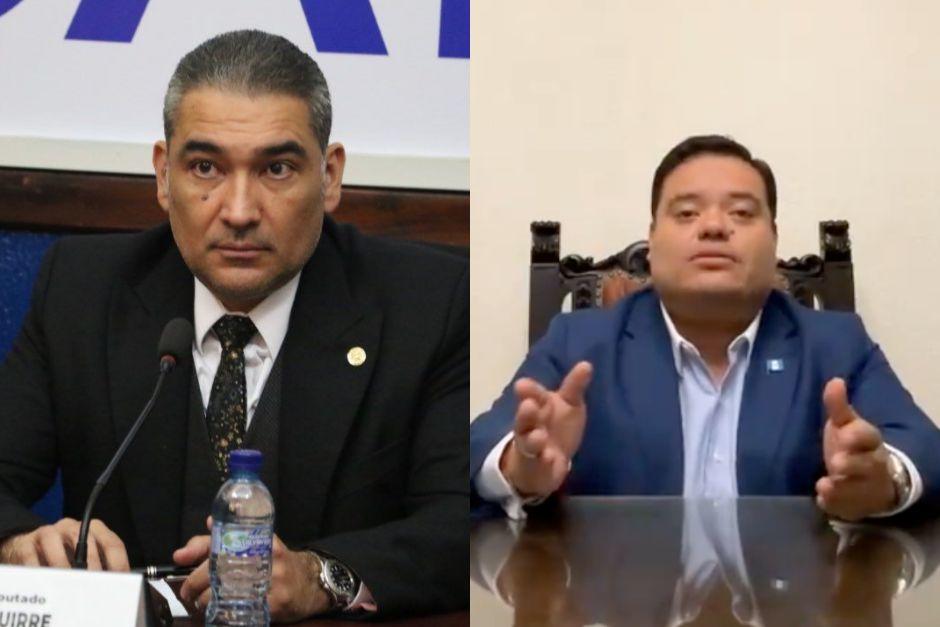 El diputado de Vamos, Allan Rodríguez, niega trifulca con Luis Aguirre, quien insiste en su veracidad. (Foto: Soy502)