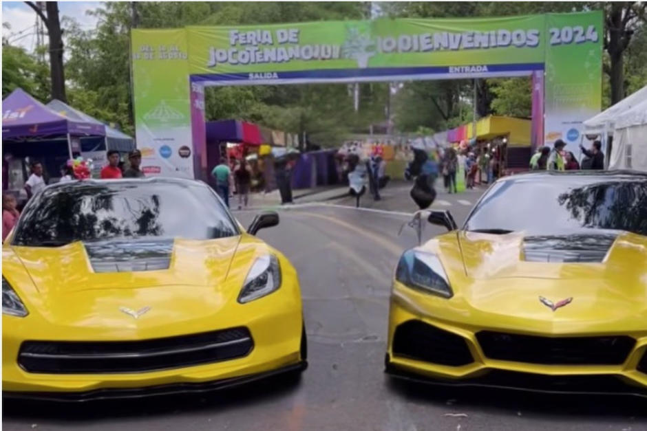 Dos autos deportivos llamaron la atención en plena feria. (Foto: Instagram)