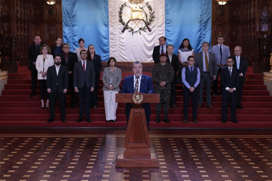 Parte del Gabinete de Bernardo Arévalo en agosto del presente año. (Foto: SCSPR/Soy502)