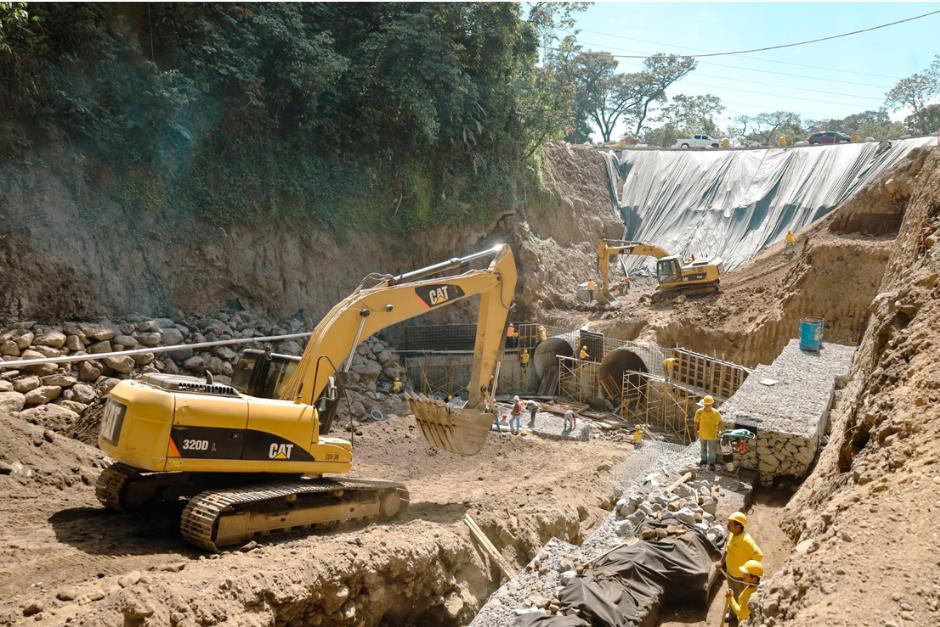 El CIV dio a conocer el avance de los trabajos en el km 44 de la autopista Palín - Escuintla este fin de semana. (Foto: CIV/Soy502)