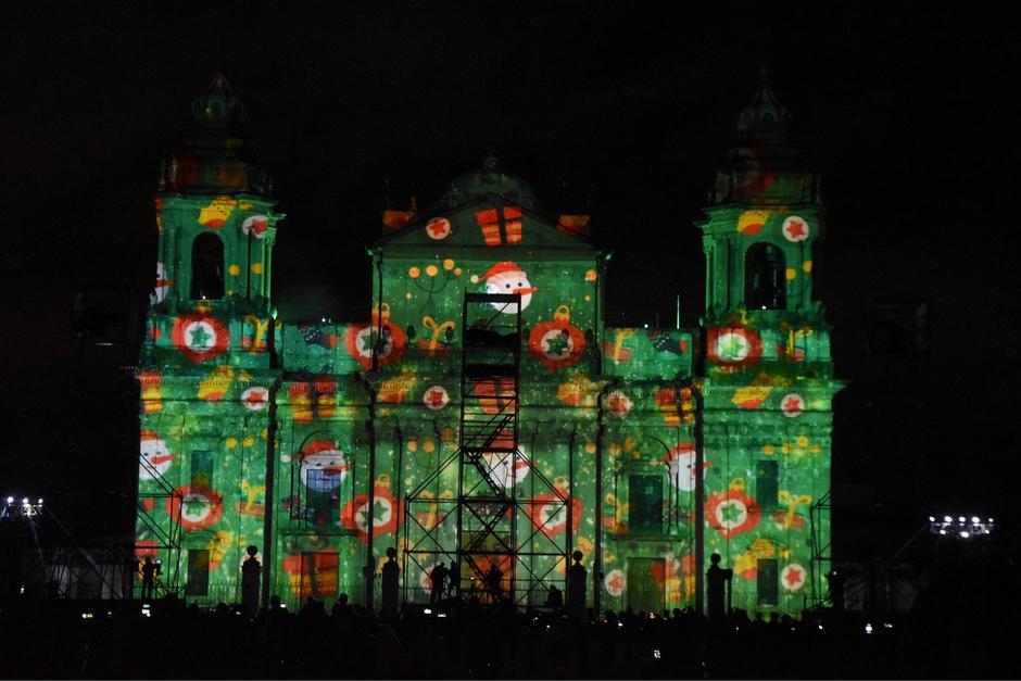 Hoy inició la proyección del mapping en Catedral Metropolitana. (Foto: Fredy Hernández/Soy502)