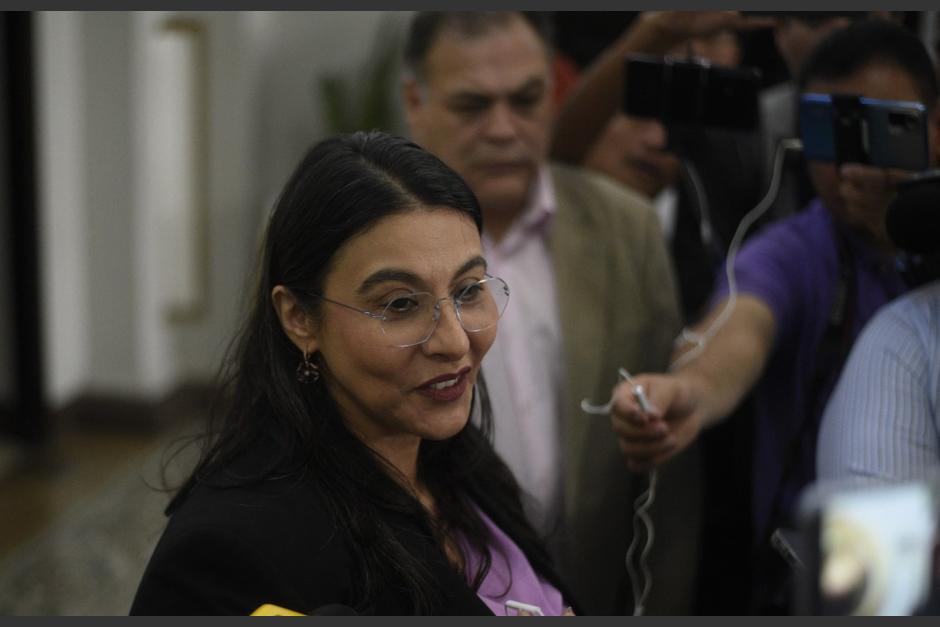 La presidenta del Congreso, Shirley Rivera, descartó que se quiera afectar a autoridades electas. (Foto: Wilder López/Soy502)