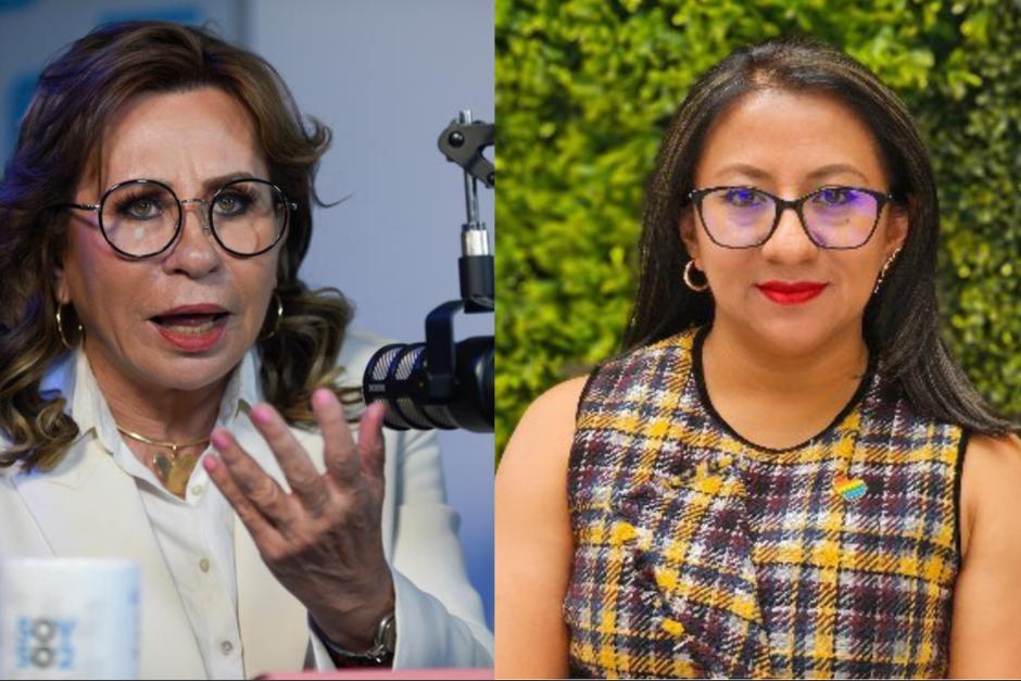 La discusión en redes sociales entre la ex diputada de Semilla, Ligia Hernández y la ex candidata Sandra Torres. (Foto: Soy502)