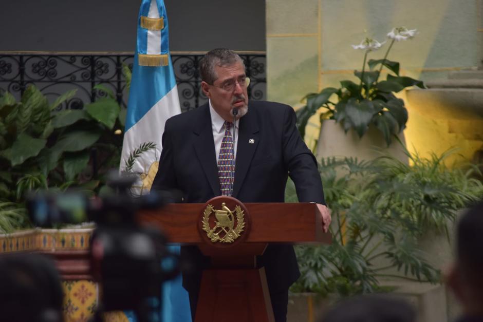 El presidente Bernardo Arévalo anunció un plan de austeridad en el Gobierno. (Foto: Jessica Gramajo/Soy502)