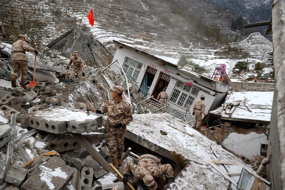 Un fuerte sismo sacudió a China. (Foto: AFP)