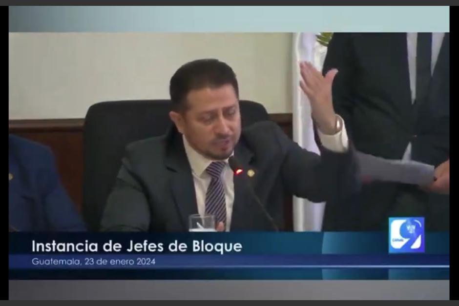 Nery Ramos, presidente del Congreso, se hizo viral por su inesperado comentarios tras finalizar una sesión con jefes de bloque. (Foto: captura de pantalla)&nbsp;