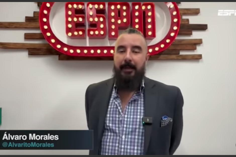 El comentarista deportivo mexicano, Álvaro Morales, aclaró que Comunicaciones no tiene posibilidades. (Foto: ESPN)