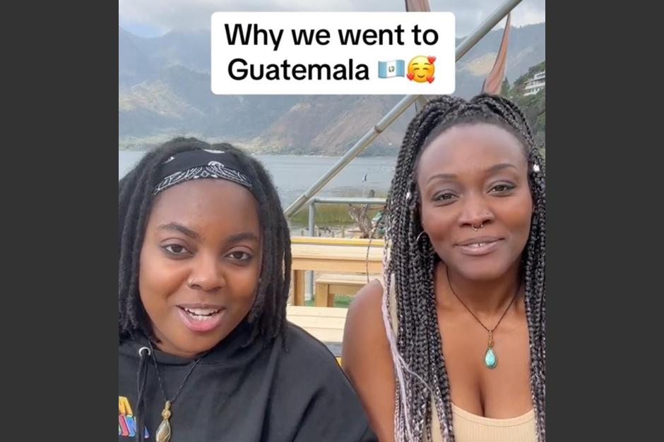 Las turistas estadounidenses compartieron un video para revelar por qué viajaron a Guatemala. (Foto: captura de video/aaliyah)
