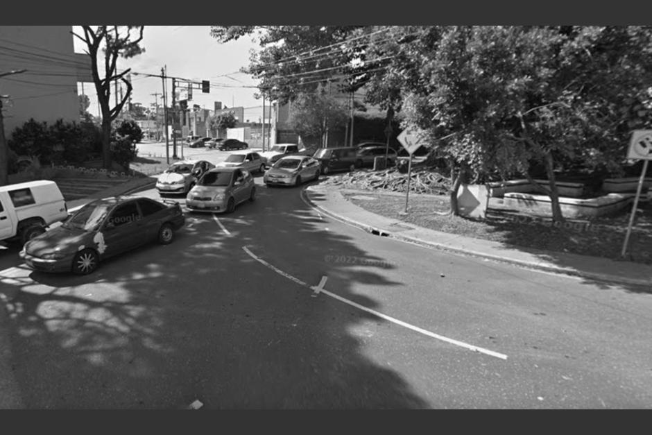 Conductor se accidenta y muere atrapado en su vehículo en la colonia El Carmen, zona 12. (Foto ilustrativa: Google Maps)&nbsp;