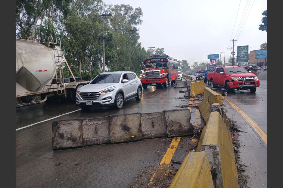 Un accidente de tránsito se produjo la tarde de 1 de julio en la bajada de Villalobos. (Foto: Dalia Santos)