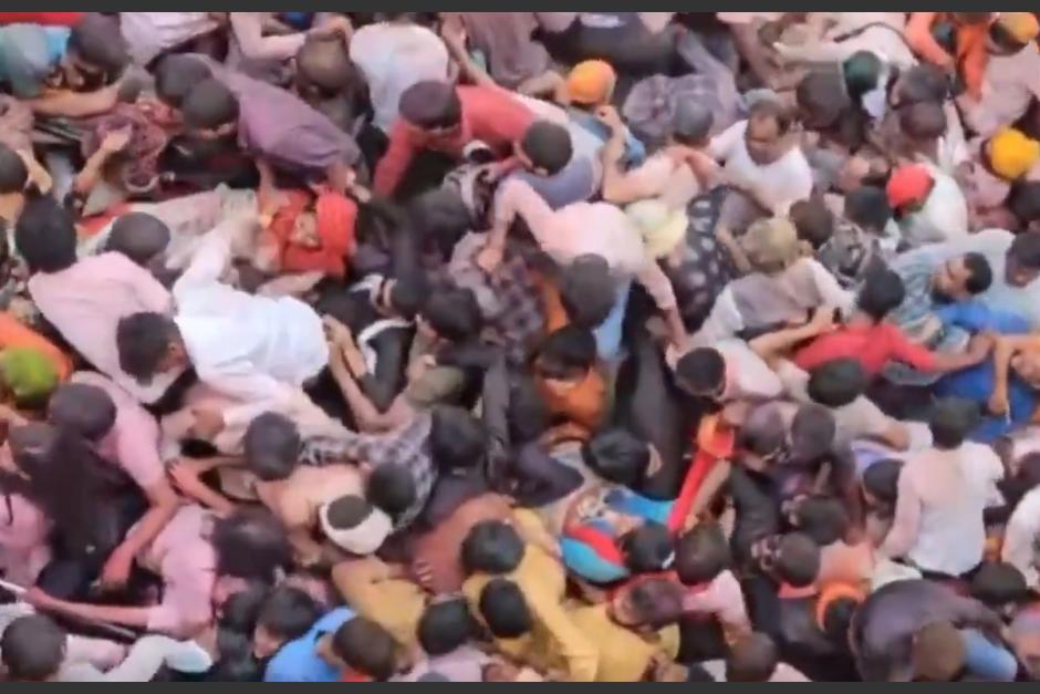 Más de 100 personas murieron en India tras una estampida humana en actividad religiosa. (Foto: captura de pantalla)&nbsp;