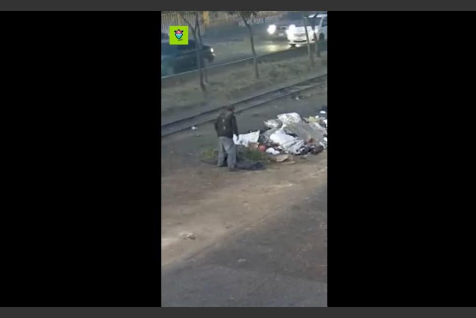 Si ves personas tirando basura en la vía pública haz tu denuncia al 1551. (Foto: captura de pantalla Municipalidad de Guatemala)