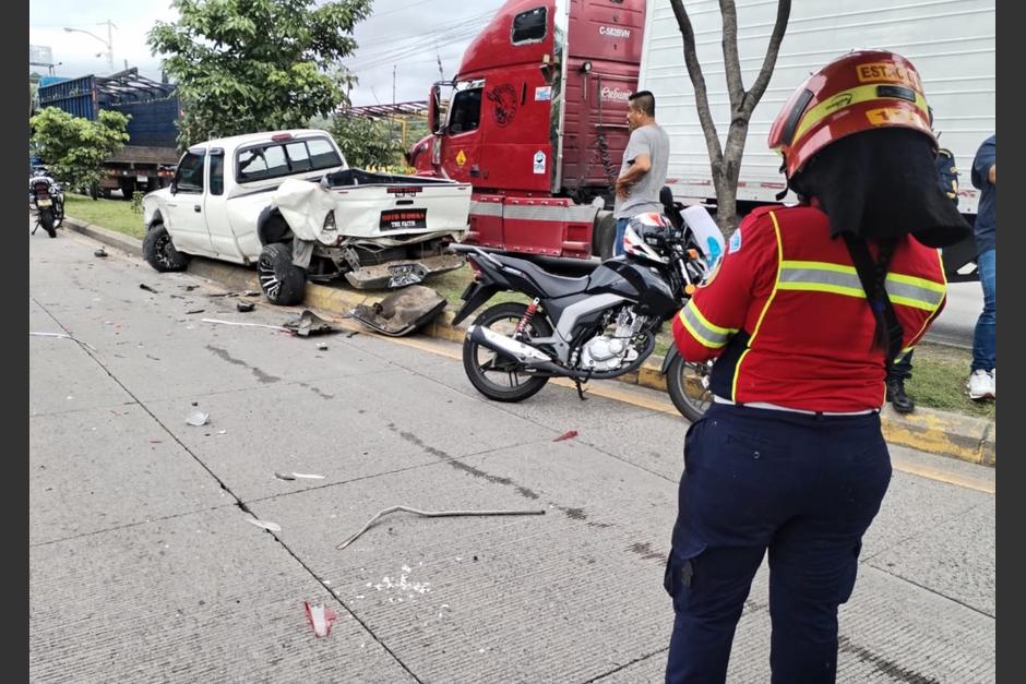 Los Bomberos Municipales informaron sobre un accidente de tránsito en la ruta al Atlántico, la mañana de este sábado. (Foto: Bomberos Municipales)