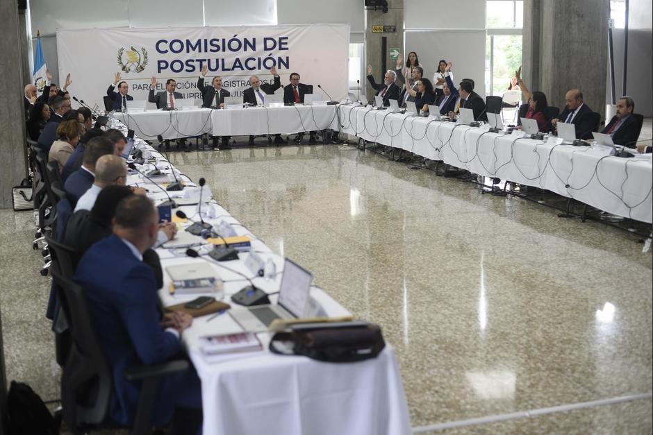 Hoy se desarrolló la primera sesión de la comisión de postulación para elegir a magistrados de la CSJ. (Foto: Wilder López/Soy502)