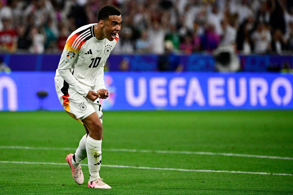 Jamal Musiala fue la pieza clave para la goleada alemana contra Escocia. (Foto: AFP)