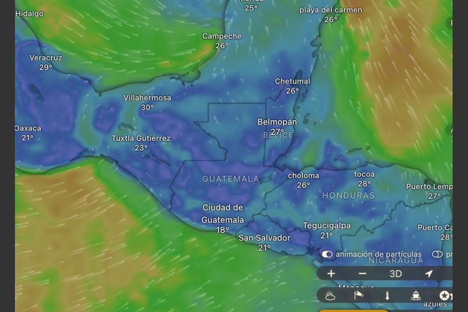 Puedes seguir en vivo el trayecto del ciclón tropical que amenaza a Guatemala. (Foto: captura de pantalla)&nbsp;