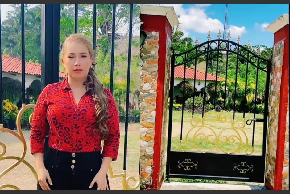La guatemalteca se ha vuelto viral por sus videos mostrando diversos ambientes de su casa. (Foto: captura de video)
