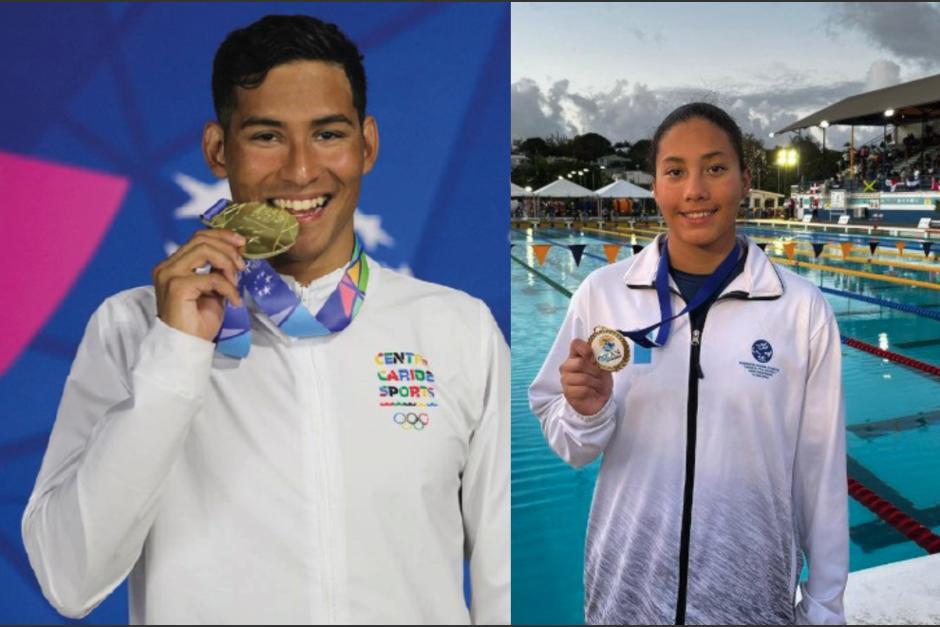 Tanto Gordillo como Mejía representarán a Guatemala en natación. (Foto: AGN)