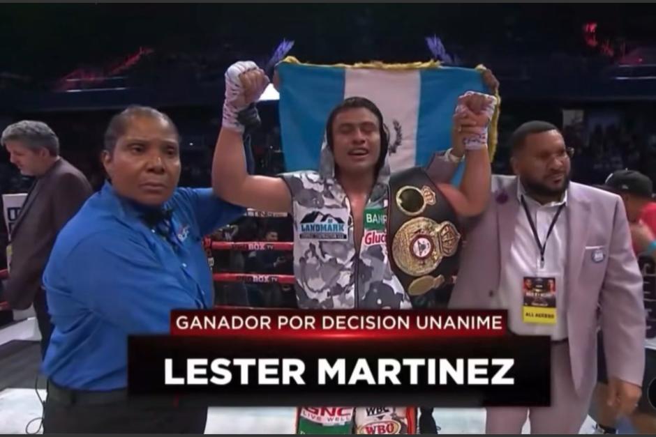 El boxeador guatemalteco derrotó al ecuatoriano Carlos Góngora en Washington. (Foto: OMB)
