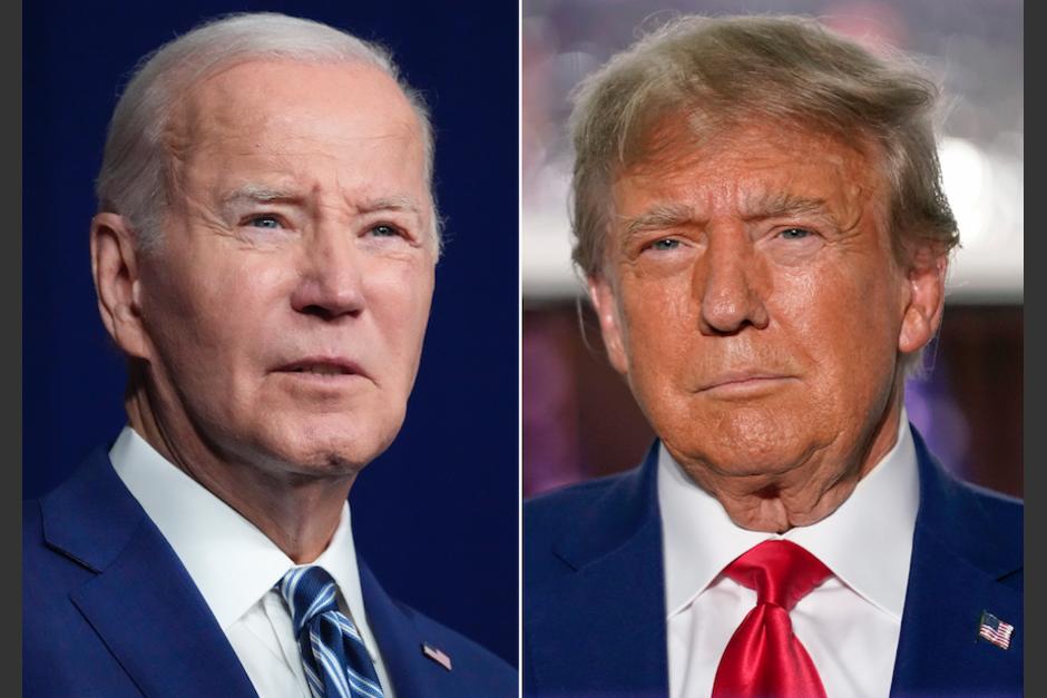 El presidente Joe Biden y su rival Donald Trump . (Foto: AP)