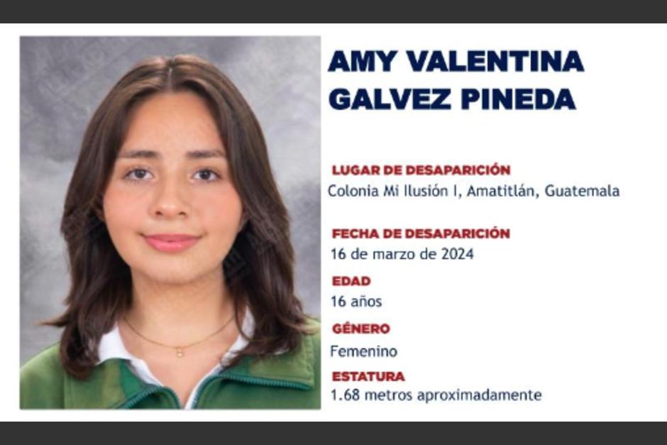 La estudiante fue reportada como desaparecida por segunda vez. (Foto: captura de pantalla)