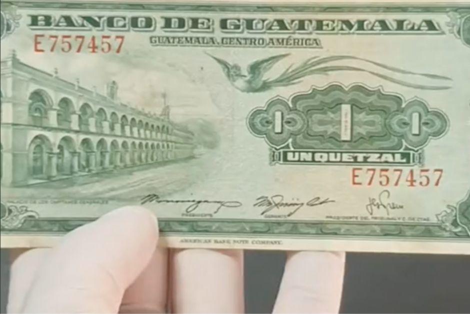 Un coleccionista mostró una figura en un antiguo billete de Q1 y este se hizo viral en redes sociales. (Foto: captura de pantalla)&nbsp;