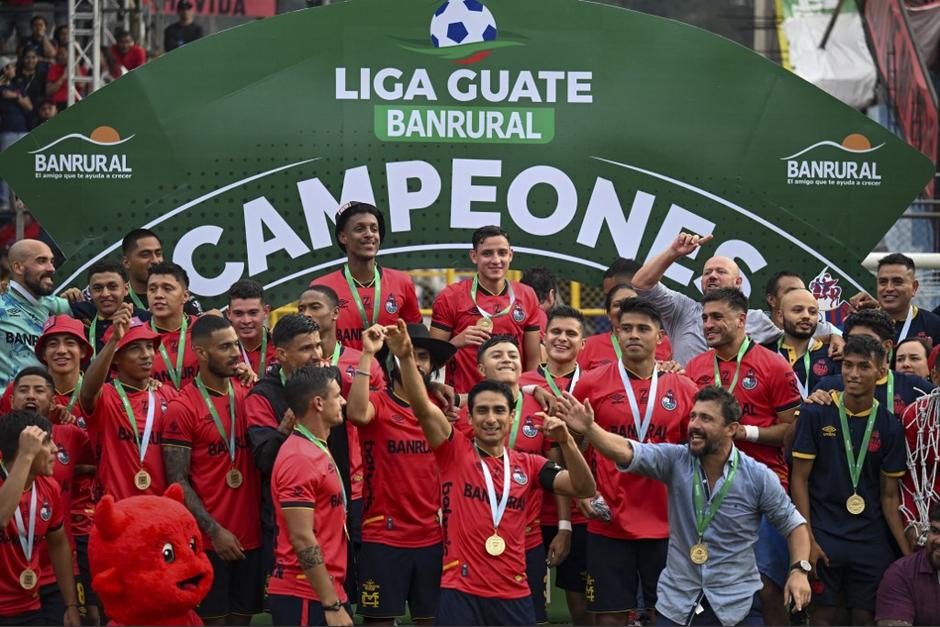 Municipal se coronó como campeón de la Liga Guate Banrural. (Foto: Johan Ordóñez/AFP)