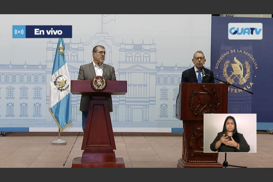 El presidente Bernardo Arévalo se refirió a la exministra de Comunicaciones, Jazmín de la Vega. (Foto: captura de video)