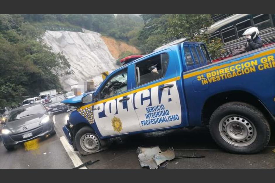 Un fuerte accidente de tránsito se registró en el kilómetro 22 de la Ruta Interamericana. (Foto: Star News)