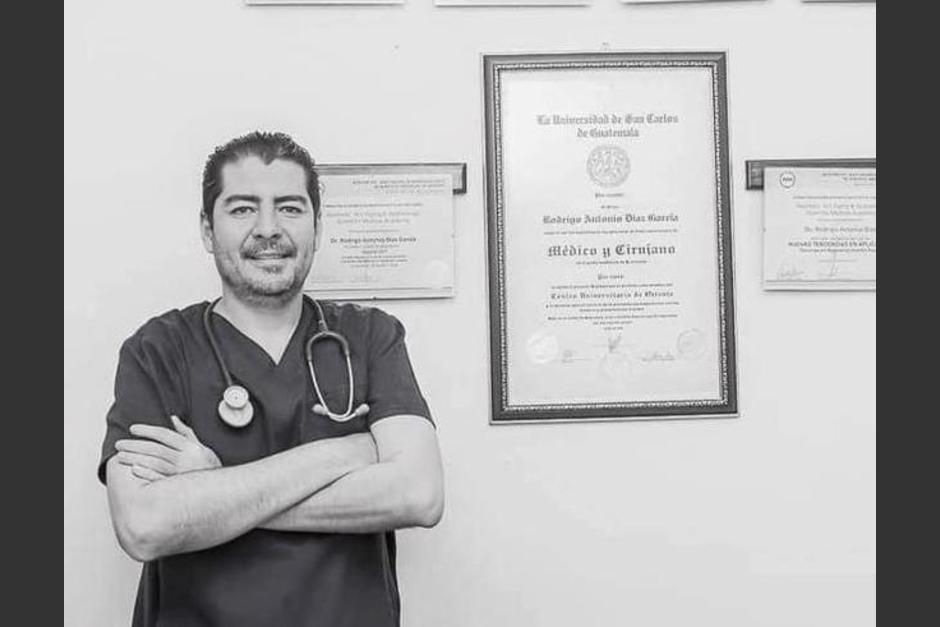 En un ataque armado perdió la vida el doctor Rodrigo Antonio Díaz García. (Foto: redes sociales)